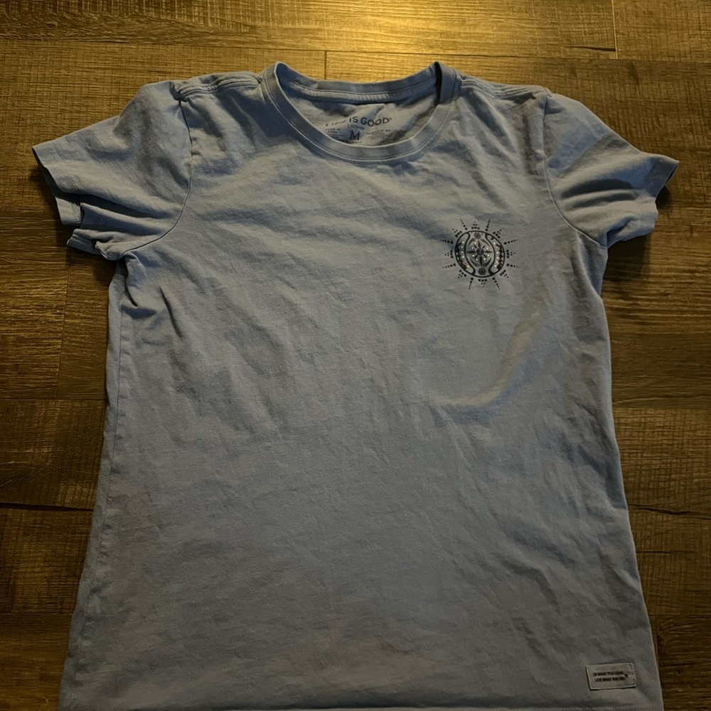 Life Is Good Sky Blue Short Sleeve Tee